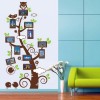  Family Photo Frame Tree, Owl and Birds Wall Sticker